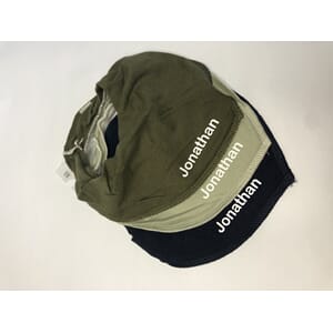 Smekke-bib 3pk grønn m/trykt navn