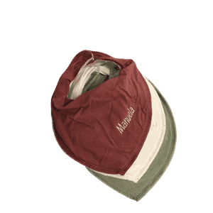 Smekke-bib 3pk rosa m/navn nameit