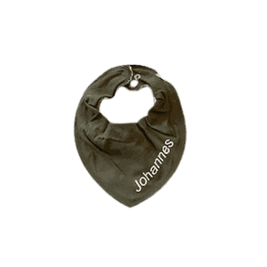 smekke-bib m/trykt navn ivy green