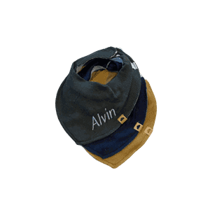 smekke bib 3 pk rib m/brodert navn