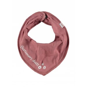 smekke bib m/brodert Bestemors skatt rosa nameit