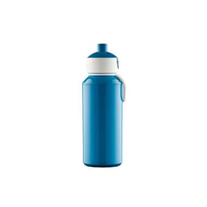 Drikkeflaske Pop-up blå 400ml m/navn