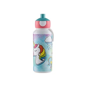Drikkeflaske Pop-up Unicorn 400ml m/navn