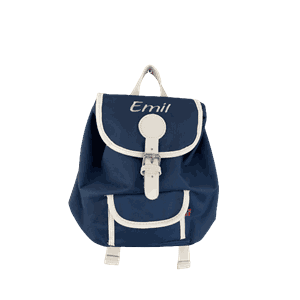 Blafre barnesekk 6L marine m/navn