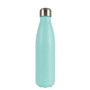 Stålflaske 0,5L turkis matt m/trykt navn