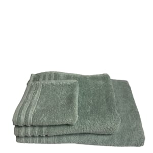 Vaskeklut Trends 30x30 dusty green m/brodert navn