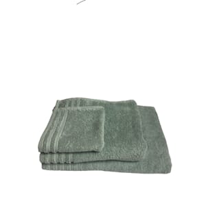 Vaskeklut Trends 30x30 dusty green m/brodert navn
