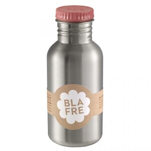 Blafre stålflaske 500ml rosa m/navn