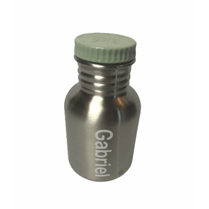 blafre stålflaske 300ml lys grønn m/navn