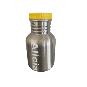 Blafre stålflaske 300ml gul m/navn