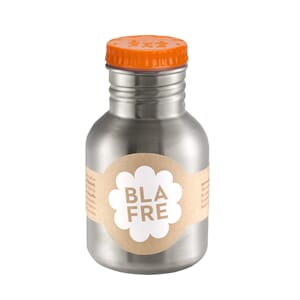 Blafre stålflaske 300ml orange m/trykt navn