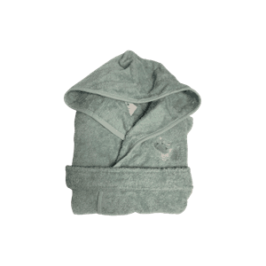 Badekåpe barn m/ brodert navn Flodhest