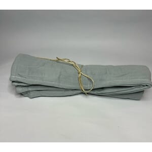 Muslin teppe 120x120 grønn m/brodert navn