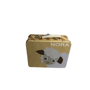 Koffertboks Blafre Lam m/trykt navn