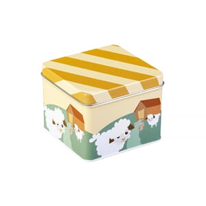 Matboks metall lam m/navn