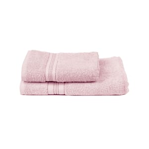 Luxus håndkle  50x70 rosa med brodering