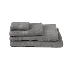 Luxus håndkle  50x70 grå med brodering