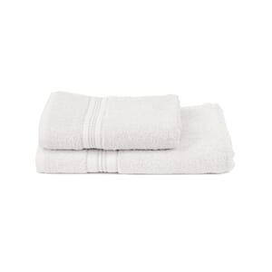 Luxus badehåndkle 70x140  hvit med brodering