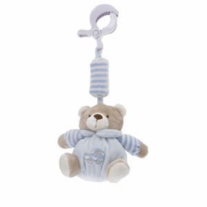 Tinka rangle bamse blå m/klype